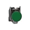Picture of Pilot light, Harmony XB4,metal, green, 22mm, universal LED, plain lens, 110...120V AC