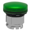 Picture of Head for pilot light, Harmony XB4, metal, green, 22mm, plain lens for BA9s bulb