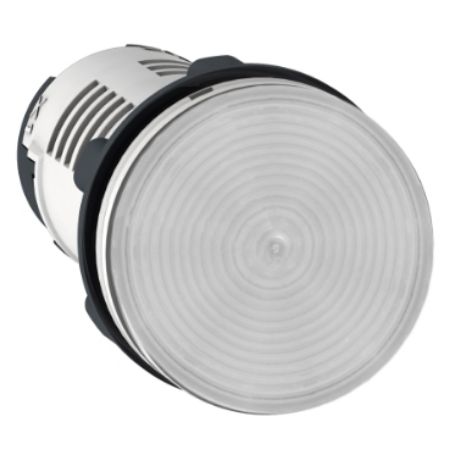 Picture of Monolithic pilot light, Harmony XB7, plastic, clear, 22mm, integral LED, 230...240V AC