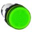 Picture of Monolithic pilot light, Harmony XB7, plastic, green, 22mm, plain lens for BA9s bulb, lt 250V