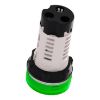 Picture of Monolithic pilot light, Harmony XB7, plastic, green, 22mm, plain lens for BA9s bulb, lt 250V
