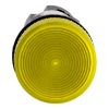 Picture of Monolithic pilot light, Harmony XB7, plastic, yellow, 22mm, plain lens for BA9s bulb, lt 250V