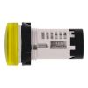 Picture of Monolithic pilot light, Harmony XB7, plastic, yellow, 22mm, plain lens for BA9s bulb, lt 250V