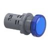 Picture of Monolithic pilot light, Easy Harmony XA2E, plastic, blue, 22mm, integral LED, screw clamp terminals, 110V AC DC, anti interference