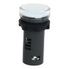 Picture of Monolithic pilot light, Easy Harmony XA2, plastic, white, 22mm, integral LED, screw clamp terminals, 220…230V AC, anti interference