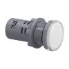 Picture of Monolithic pilot light, Easy Harmony XA2, plastic, white, 22mm, integral LED, screw clamp terminals, 220…230V AC, anti interference