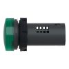 Picture of Monolithic pilot light, Easy Harmony XA2, plastic, green, 22mm, integral LED, screw clamp terminals, 24V AC DC