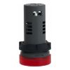 Picture of Monolithic pilot light, Easy Harmony XA2, plastic, red, 22mm, integral LED, screw clamp terminals, 24V AC DC