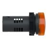 Picture of Monolithic pilot light, Easy Harmony XA2, plastic, amber, 22mm, integral LED, screw clamp terminals, 24V AC DC