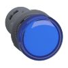 Picture of Monolithic pilot light, Easy Harmony XA2, plastic, blue, 22mm, integral LED, screw clamp terminals, 220V DC