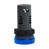 Picture of Monolithic pilot light, Easy Harmony XA2, plastic, blue, 22mm, integral LED, screw clamp terminals, 220V DC