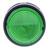 Picture of Monolithic illuminated push button, Harmony XB7, plastic, green, 22mm, integral LED, spring return, 230...240V AC, 1NO