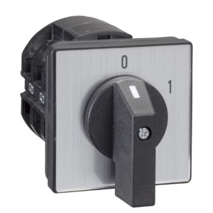 Picture of Cam switch, Harmony K, front mounting, plastic, 4 poles, 90°, 63A, 64x64mm, marked OFF/ON