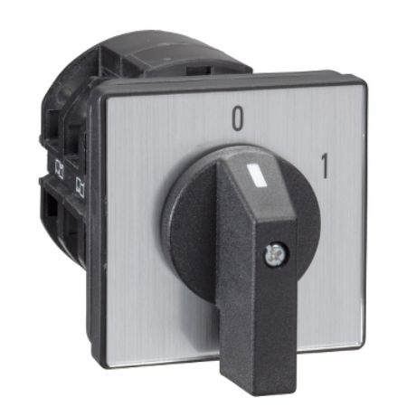 Picture of Cam switch, Harmony K, front mounting, plastic, 4 poles, 90°, 63A, 64x64mm, marked OFF/ON