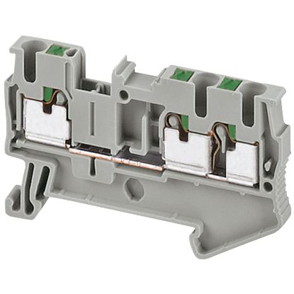 Picture of Linergy, Terminal block, Linergy TR, push-in type, feed through, 3 points, 2.5mm², grey, set of 50