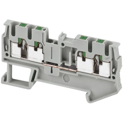 Picture of Linergy, Terminal block, Linergy TR, push-in type, feed through, 4 points, 2.5mm², grey, set of 50