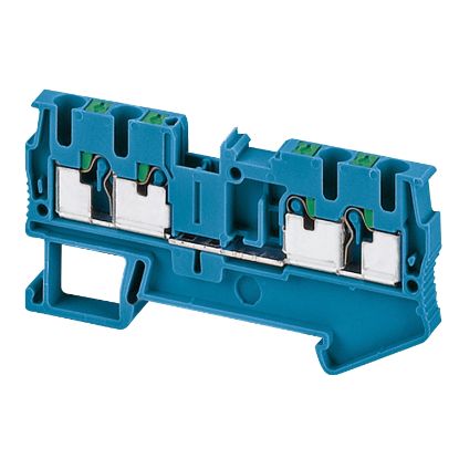 Picture of Terminal block, Linergy TR, push-in type, feed through, 4 points, 2.5mm², blue, set of 50