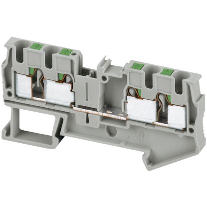 Picture of Linergy, Terminal block, Linergy TR, push-in type, feed through, 4 points, 4mm², grey, set of 50