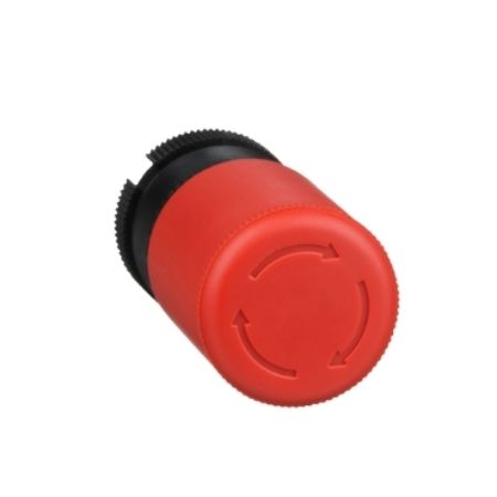 Picture of Head for emergency switching off push button, Harmony XAC, red mushroom 30mm, latching turn to release
