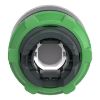 Picture of Harmony XB5, Head for illuminated push button, plastic, white flush, 22mm, universal LED, spring return, plain lens