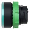 Picture of Head for illuminated push button, Harmony XB5, plastic, flush, green, 22mm, spring return, plain lens for BA9s bulb