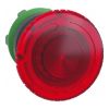 Picture of Head for illuminated emergency switching off push button, Harmony XB5, plastic, red mushroom 40mm, 22mm, universal LED, turn to release