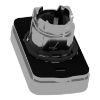 Picture of Head for double headed push button, Harmony XB4, metal, 22mm, 1 white flush unmarked+1 black flush unmarked
