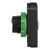 Picture of Illuminated double headed push button head, Harmony XB5, plastic, 22mm, 1 green flush + 1 pilot light + 1 red flush, unmarked