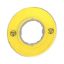 Picture of Legend holder 60mm for emergency stop switching off push button, Harmony XB4, plastic, yellow, unmarked