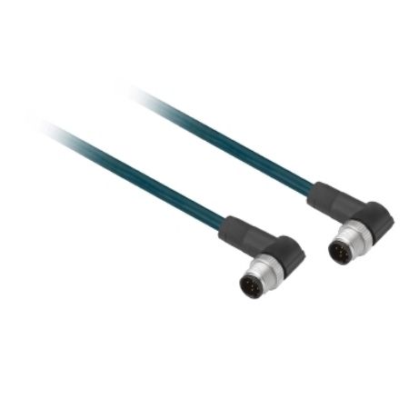 Picture of Input Output cable, Lexium 62, for digital Input Output module, M12 angled, 3m