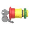 Picture of Harmony XB5, Emergency stop head,switching off, plastic, red mushroom 40mm, 22mm, trigger latching key release