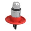 Picture of Emergency stop head, Harmony XB4, switching off, metal, red mushroom 60mm, 22mm, trigger latching key release