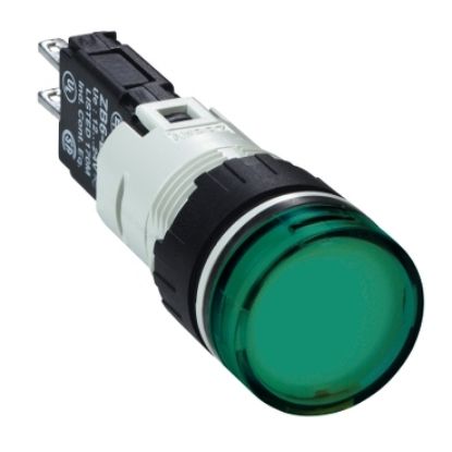 Picture of Complete pilot light, Harmony XB6, round green, plastic, 16mm, integral LED 12...24V