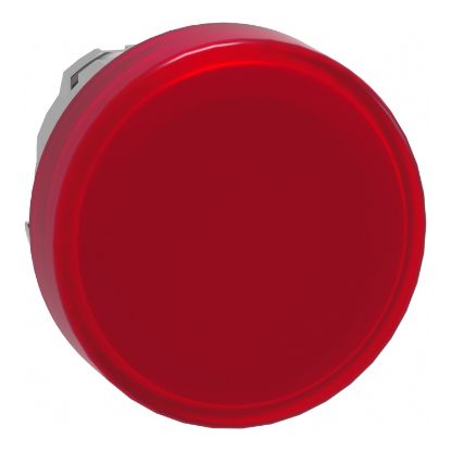 Picture of Harmony XB4, Head for Pilot light, metal, red, 22mm, universal LED, plain lens