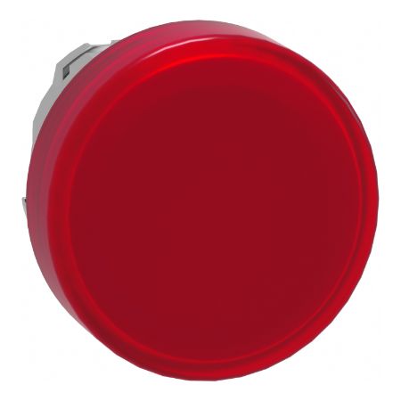 Picture of Harmony XB4, Head for Pilot light, metal, red, 22mm, universal LED, plain lens