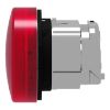 Picture of Harmony XB4, Head for Pilot light, metal, red, 22mm, universal LED, plain lens