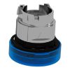 Picture of Harmony XB4, Head for Pilot light, metal, blue, 22mm, universal LED, plain lens