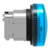 Picture of Head for pilot light, Harmony XB4, metal, blue, 22mm, plain lens for BA9s bulb