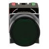 Picture of Complete illuminated push button, Harmony XB6, green flush, 16mm, spring return, 1NO + 1NC,  12...24V