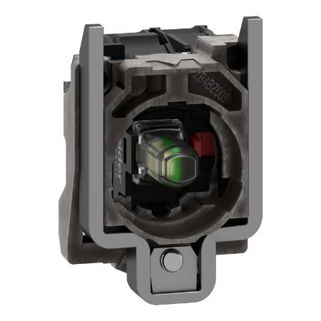 Picture of Complete body/contact assembly and light block, Harmony XB4, universal LED, body/fixing collar, 1NC, 230...240V