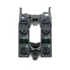 Picture of Harmony XB4, Single contact block with body fixing collar, metal, screw clamp terminal, 2NO