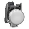 Picture of Harmony XB4, Pilot light, grey plastic, white, 22mm, universal LED, plain lens, 24V AC DC