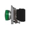 Picture of Harmony XB4, Pilot light, grey plastic, green, 22mm, universal LED, plain lens, 24V AC DC