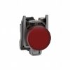 Picture of Harmony XB4, Pilot light, grey plastic, red, 22mm, universal LED, plain lens, 24V AC DC
