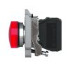 Picture of Harmony XB4, Pilot light, grey plastic, red, 22mm, universal LED, plain lens, 24V AC DC