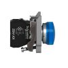 Picture of Harmony XB4, Pilot light, grey plastic, blue, 22mm, universal LED, plain lens, 24V AC DC