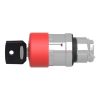 Picture of Emergency stop head, Harmony XB4, switching off, metal, red mushroom 30mm, 22mm, trigger latching key release