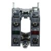 Picture of Harmony XB4, Single contact block with body fixing collar, metal, screw clamp terminal, 1NO+1NC