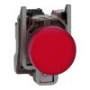 Picture of Pilot light, Harmony XB4,metal, red, 22mm, universal LED, plain lens, 110...120V AC