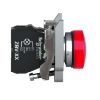 Picture of Pilot light, Harmony XB4,metal, red, 22mm, universal LED, plain lens, 110...120V AC